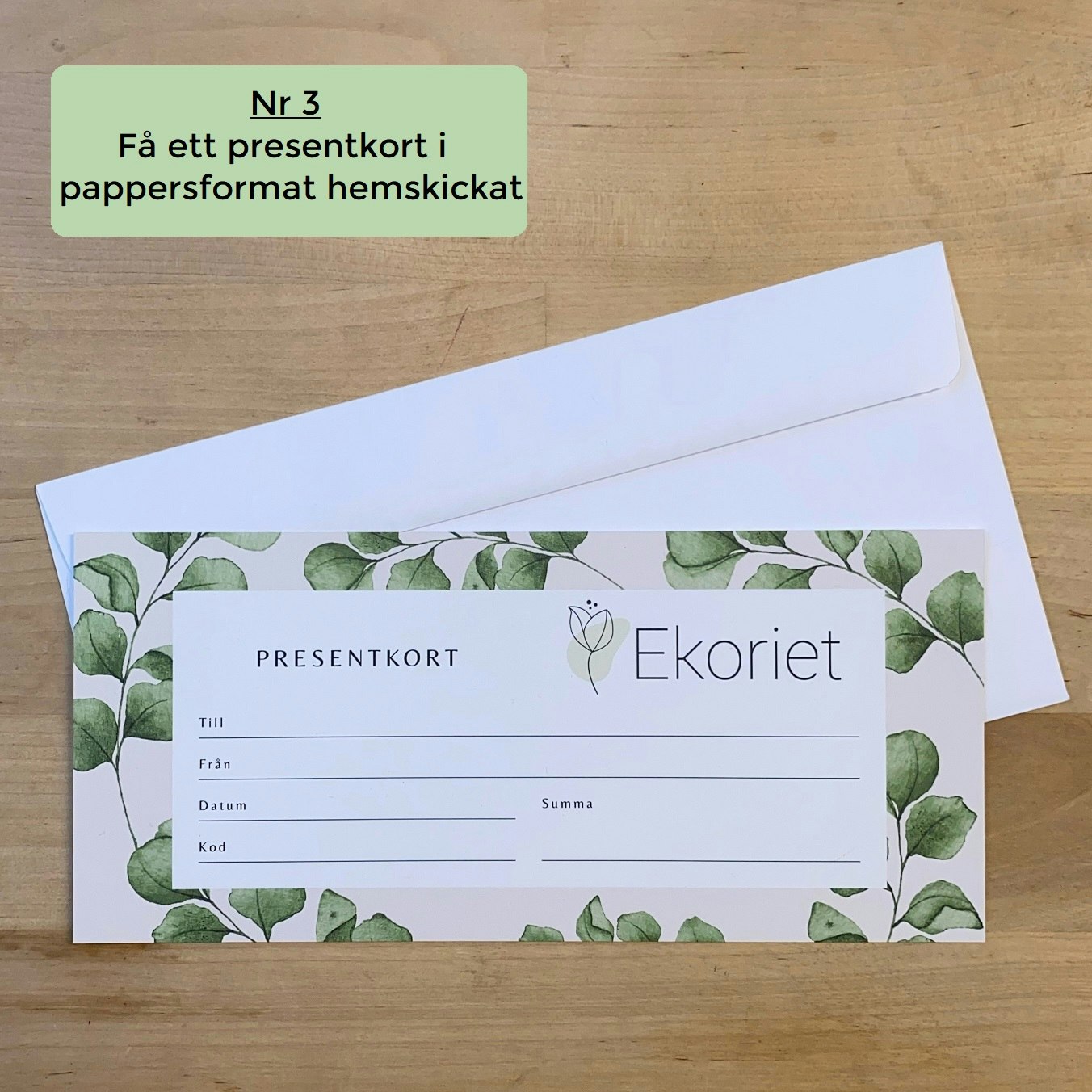 Presentkort - Digitalt & Fysiskt