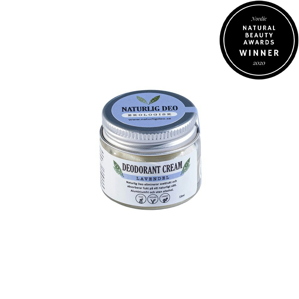 Ekologisk Deodorant Cream 15ml - Lavendel