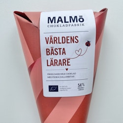 VÄRLDENS BÄSTA LÄRARE Kärleksstruten Hallon - Choklad Eko