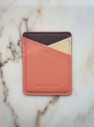 UNIVERSAL SAFFIANO CARD HOLDER-Tangerine Orange