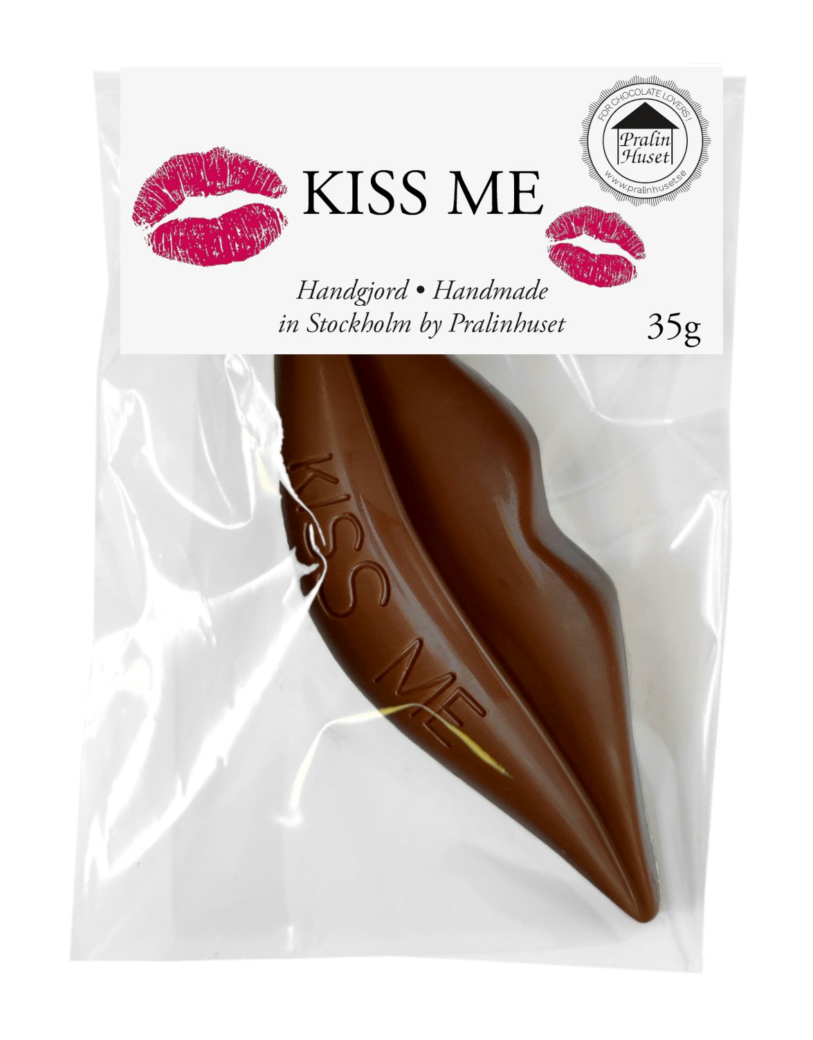 Pralinhuset - Kiss Me - Mörk Choklad 35 gram