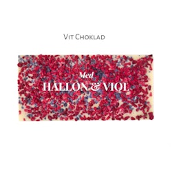 Pralinhuset - Vit Choklad - Hallon & Viol