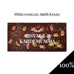 Pralinhuset - 100% Kakao - Pistage & Kardemumma