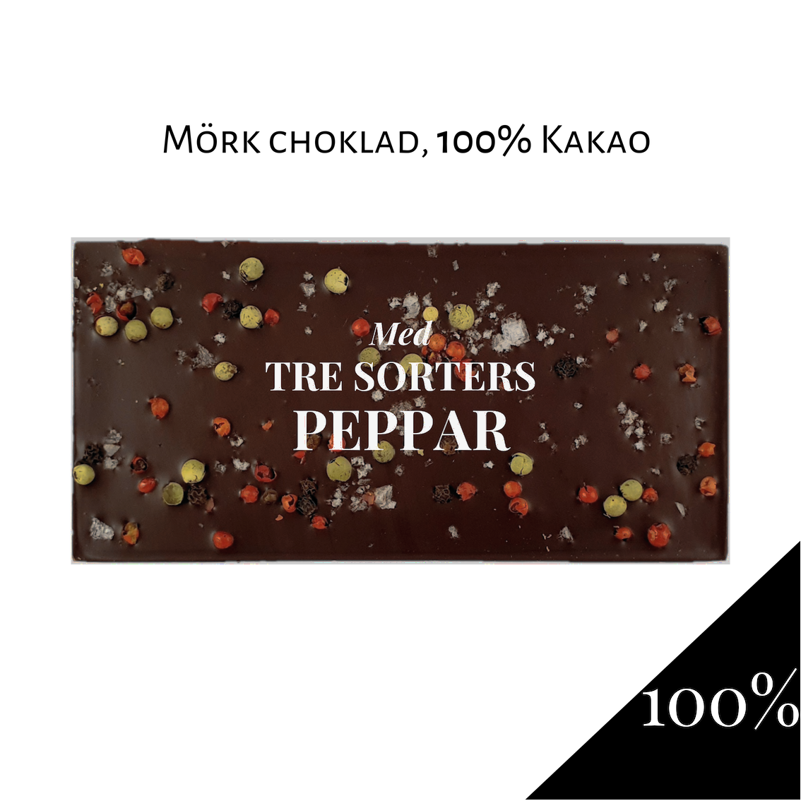 Pralinhuset - 100% Kakao - Tre Sorters Peppar