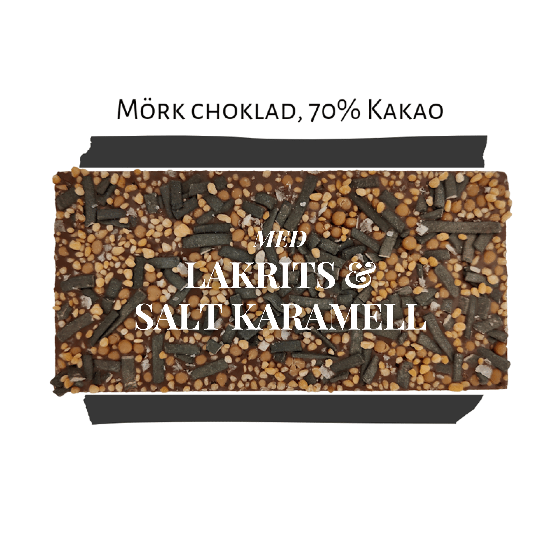 Pralinhuset - 70% Kakao - Lakrits & Salt Karamell