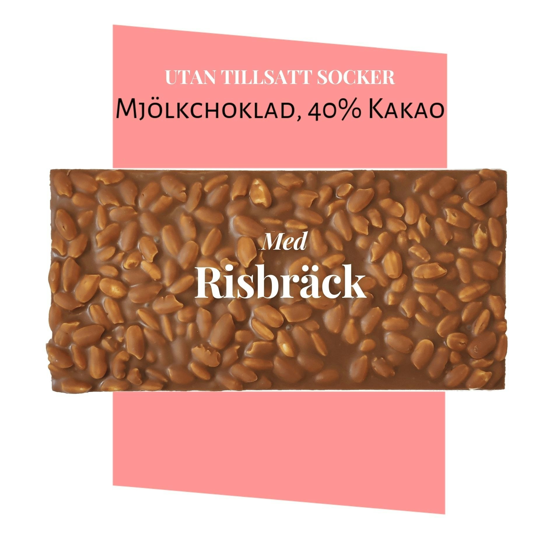 Pralinhuset - 40% Kakao - Risbräck - Utan Tillsatt Socker