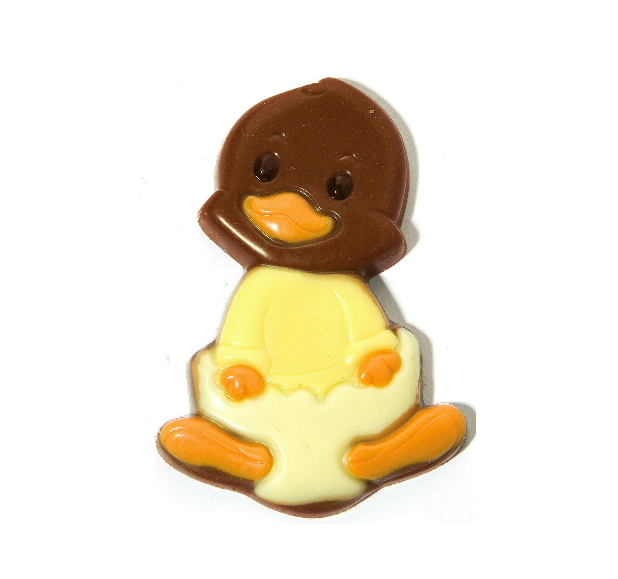 Påskfigur - Happy Duck - Ljus Choklad