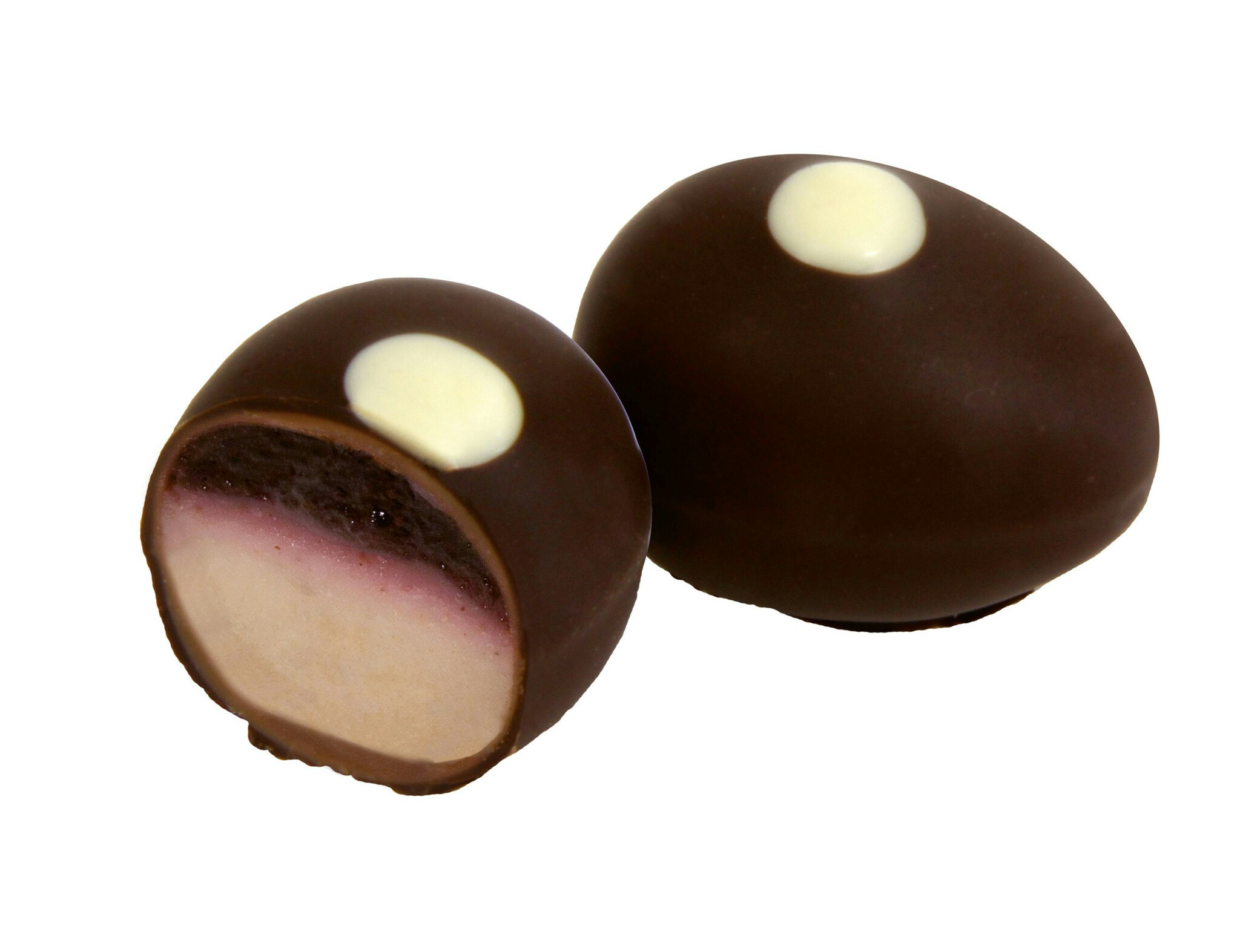 Påskpralin - Ägg - Panna Cotta & Körsbär