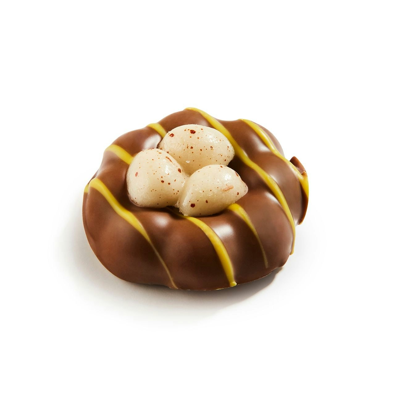 Påskpralin - Äggnästet Vit - Marsipan & Mjölkchoklad