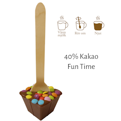 Pralinhuset - Drickchoklad - 40% Kakao - Fun Time