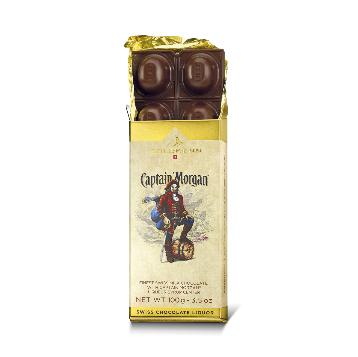 Likörfylld chokladkaka - Captain Morgan - Romfylld Choklad