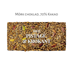 Pralinhuset - 70% Kakao - Pistage & Krokant