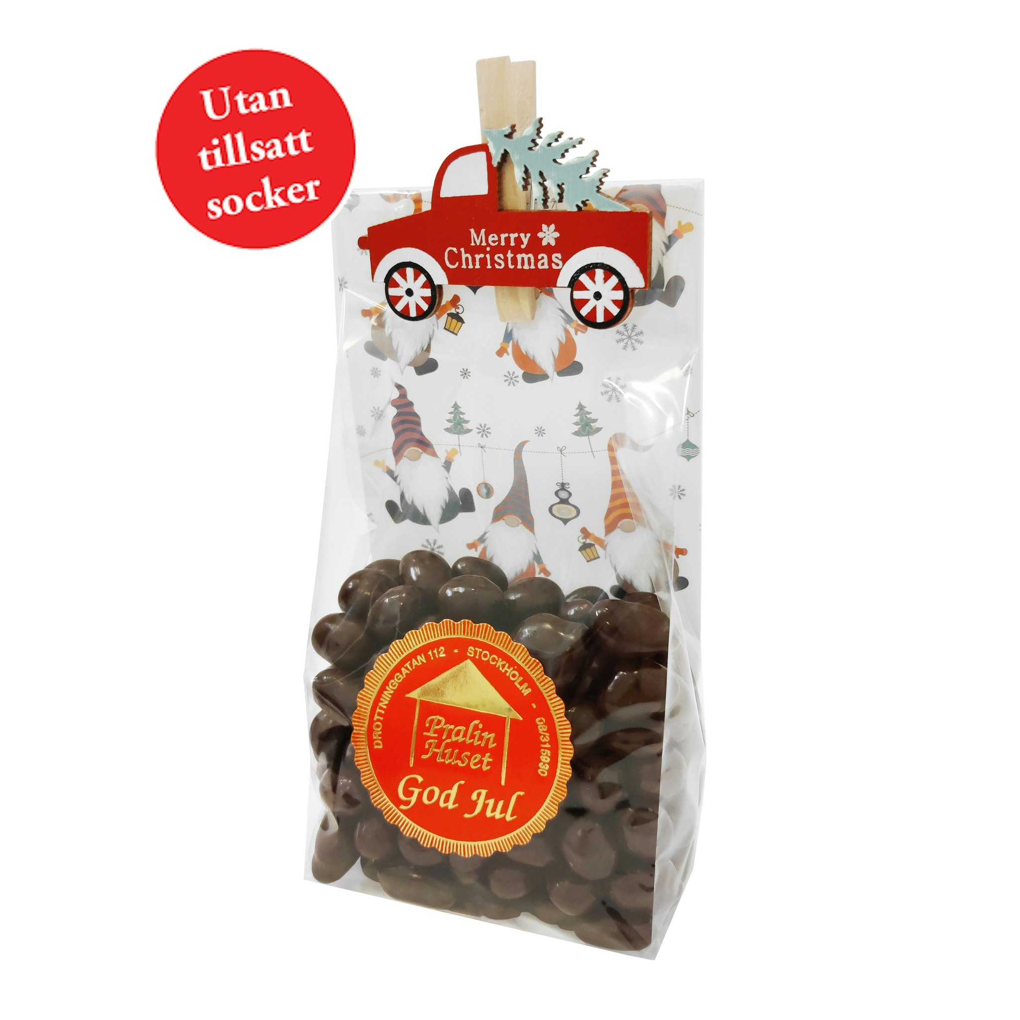 Julpåse - Jordnötter & Mörk Choklad - Utan tillsatt socker - 130 gram