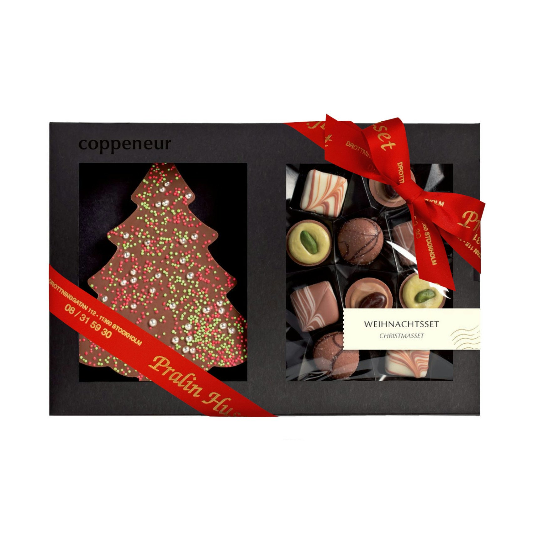 Pralinask  - Jul - Julgran & Blandade Praliner