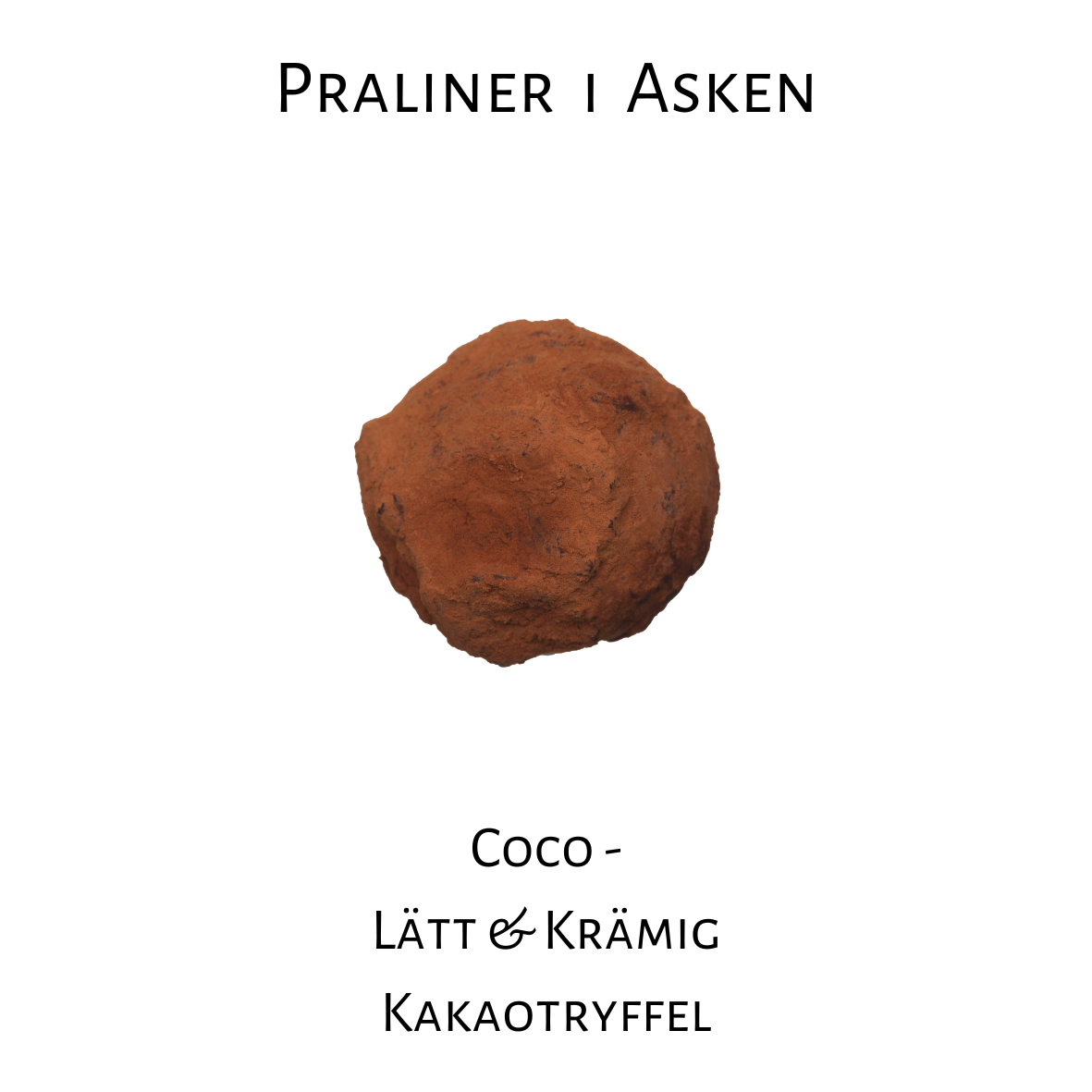 Pralinhuset - Snögubbe på Paket - 135g kakaotryfflar