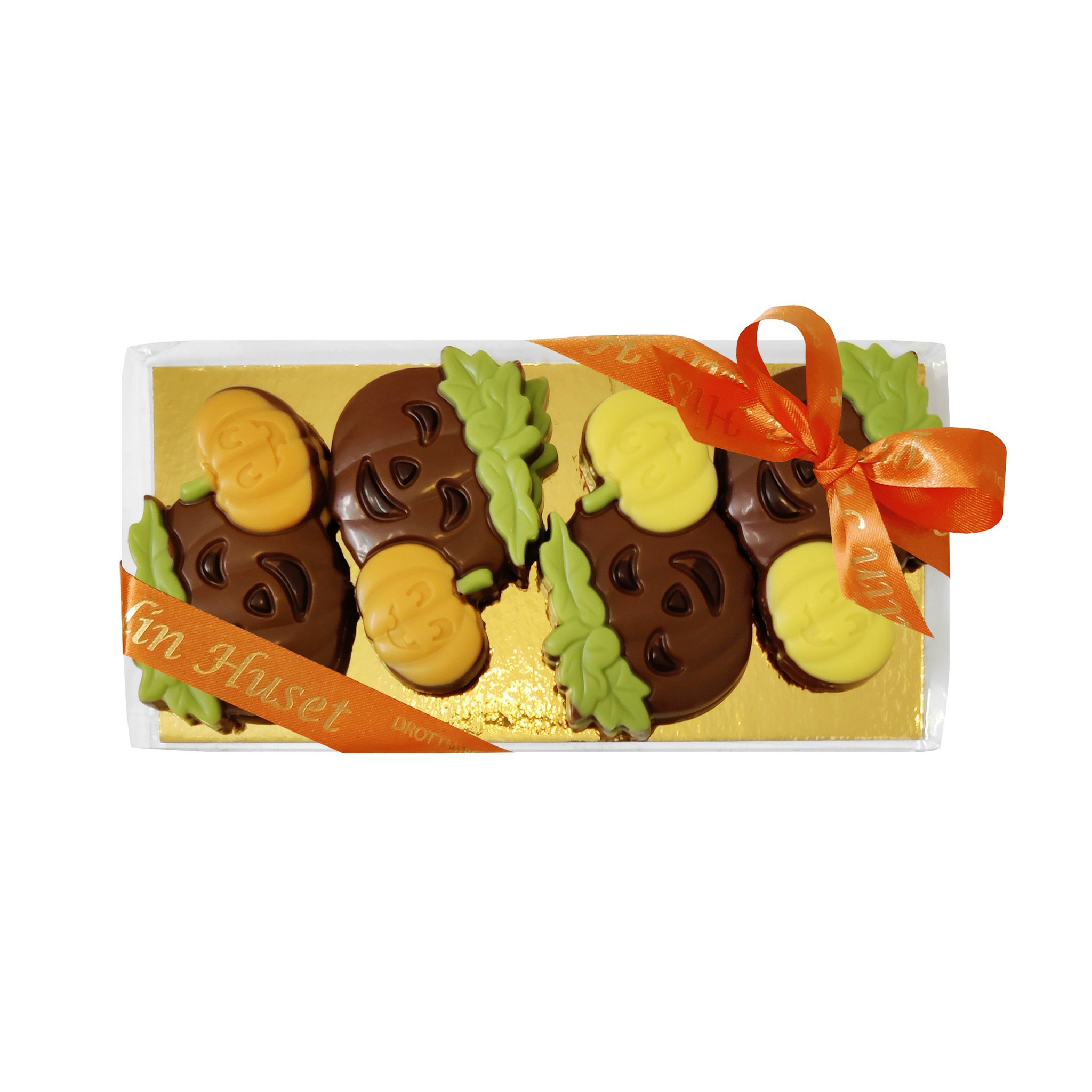Pralinhuset - Happy Pumpkins Ask - Vit Choklad & Mjölkchoklad