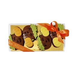 Pralinhuset - Happy Pumpkins Ask - Vit Choklad & Mjölkchoklad
