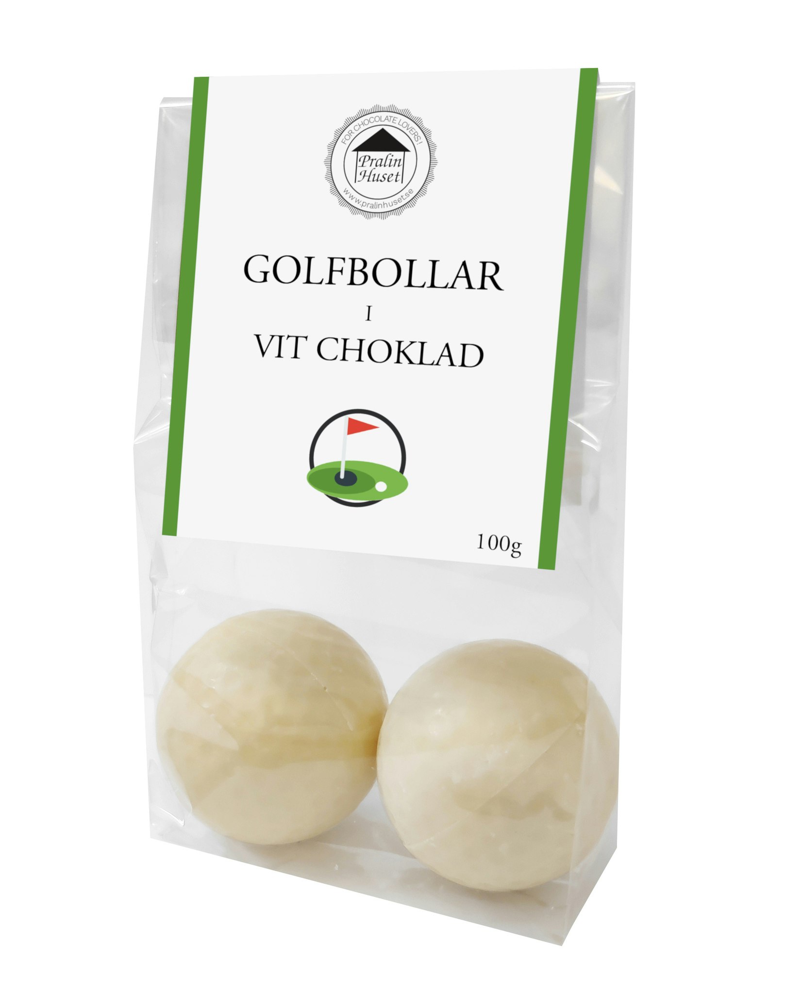 Pralinhuset - Golfbollar - 100g