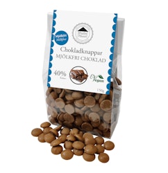 Pralinhuset - Chokladknappar - 40% Kakao Mjölkfri - 150g