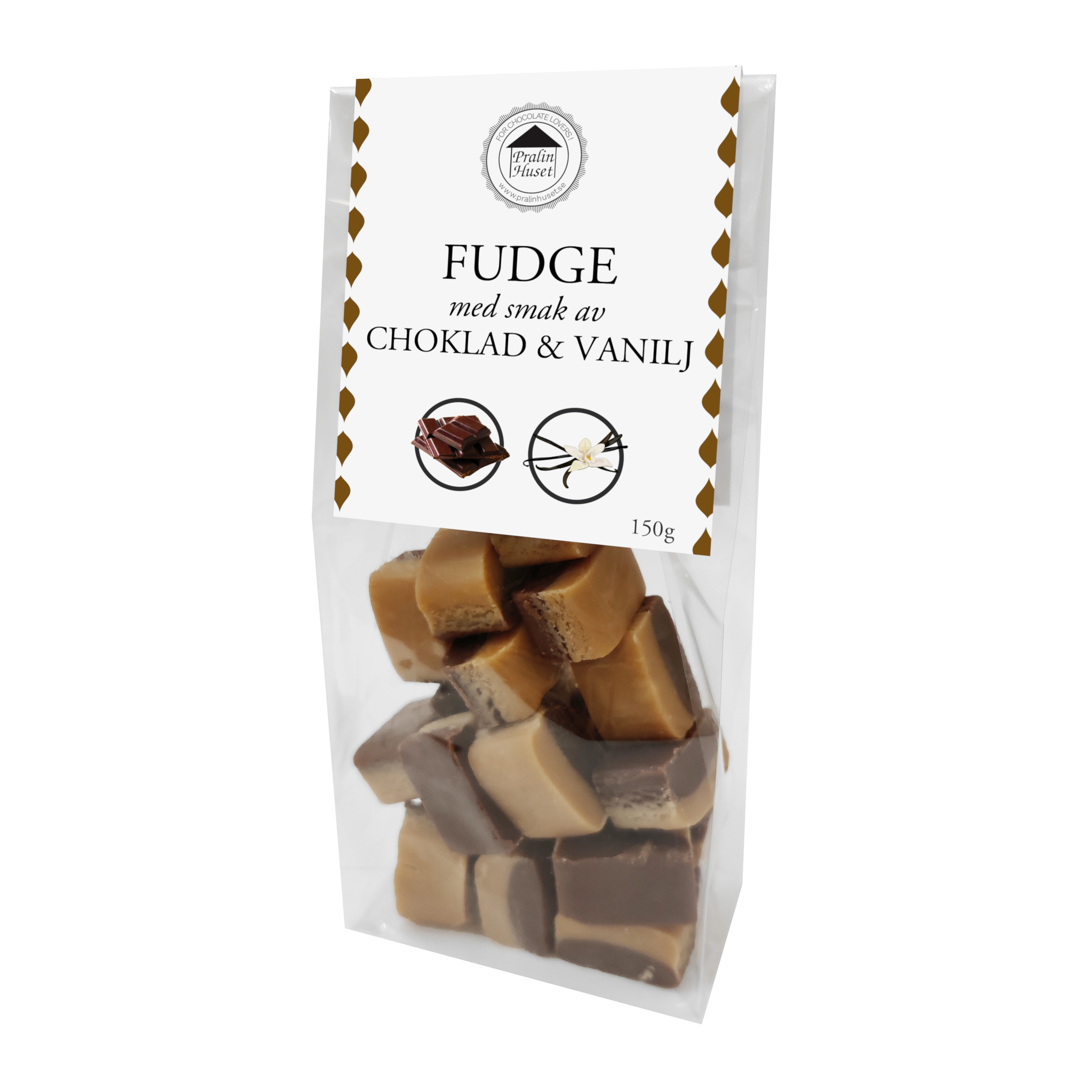 Pralinhuset - Fudge - Vanilj & Choklad
