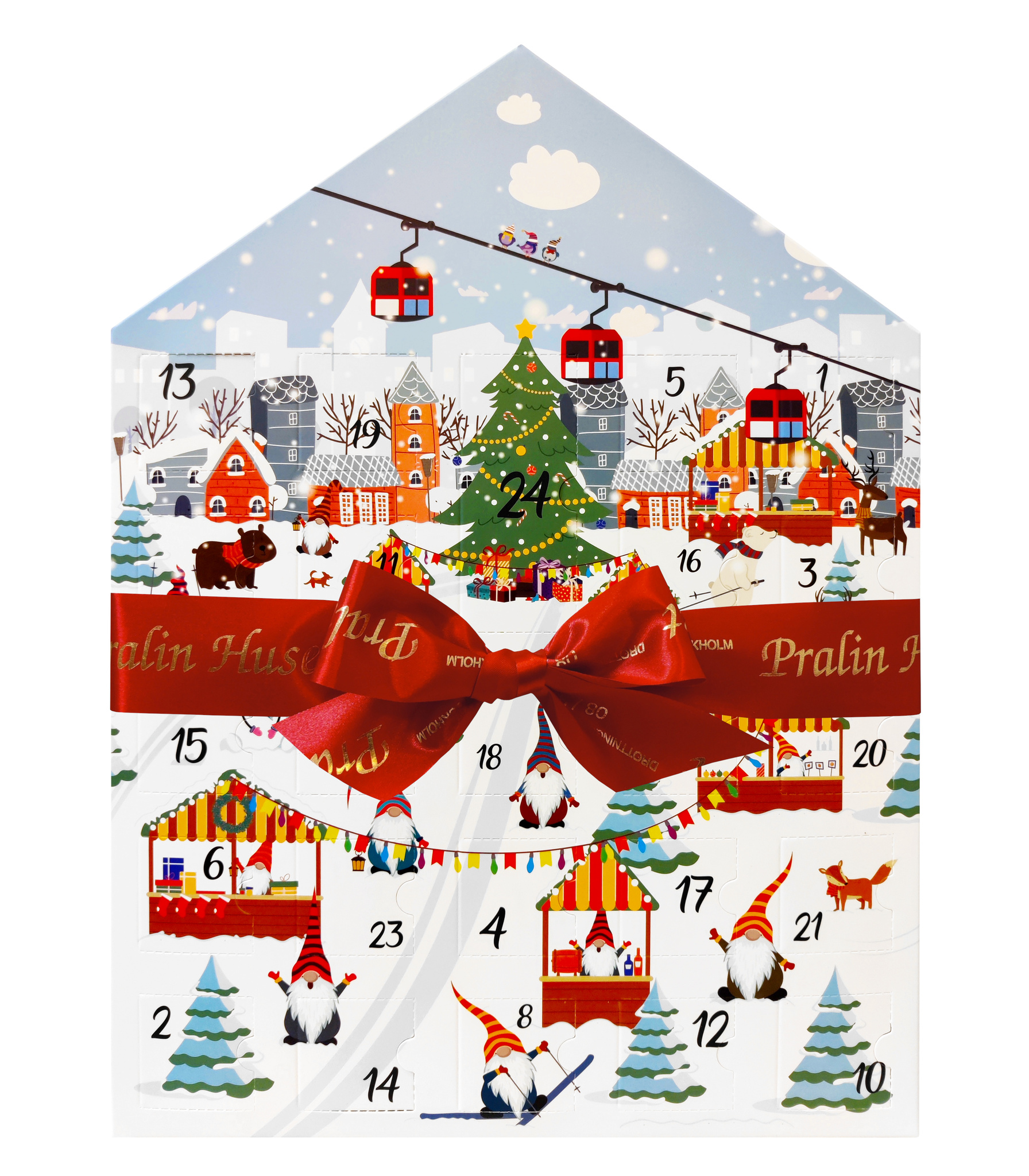 Julkalender - Fjällen - Praliner & Tryfflar