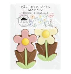 Pralinhuset - Världens Bästa Mamma! - Blommor 2 pack