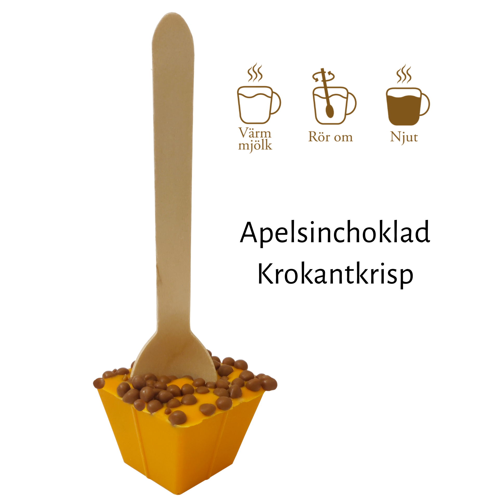 Pralinhuset - Drickchoklad - Apelsinchoklad - Krokantkrisp