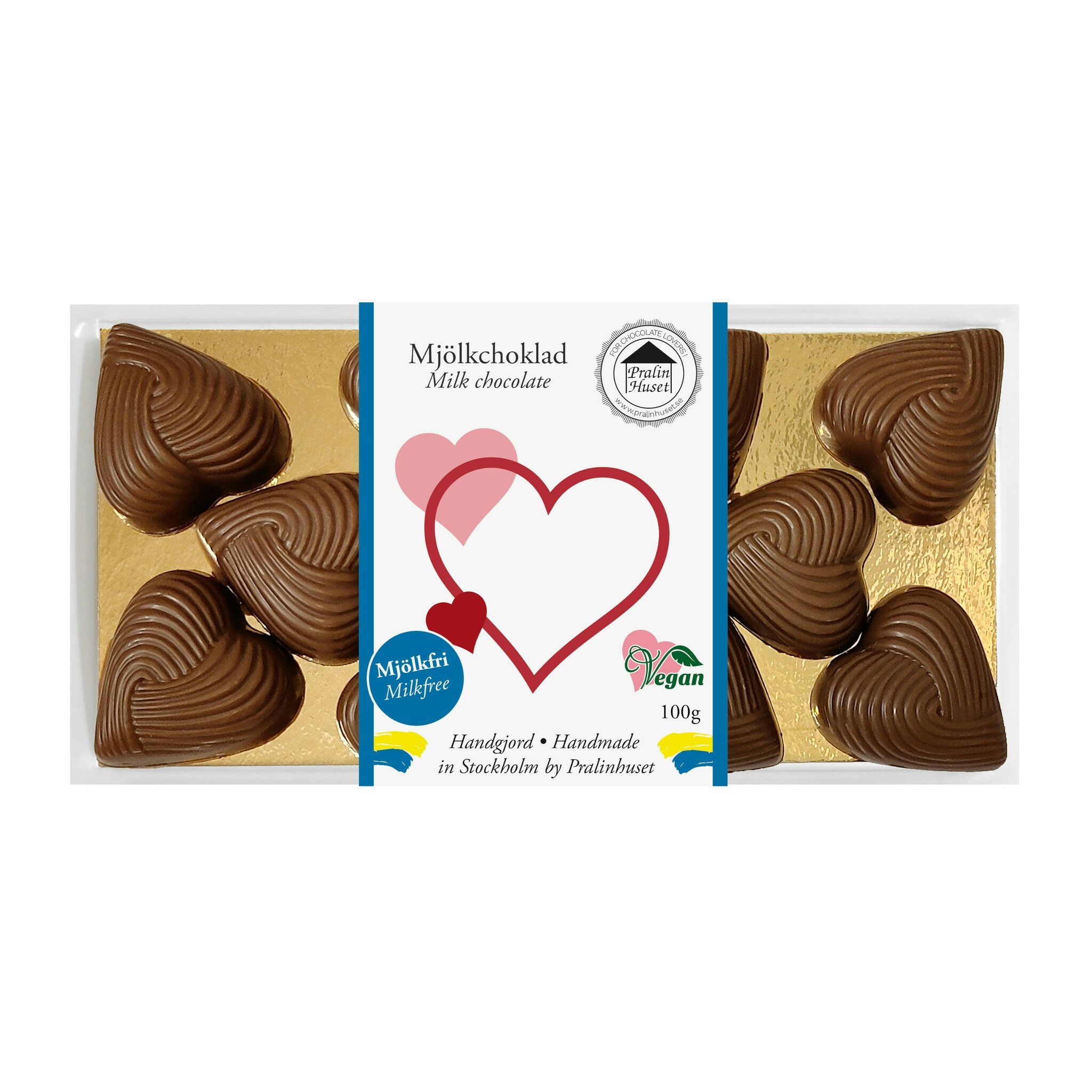 Pralinhuset - Mjölkfri Choklad - Small Hearts
