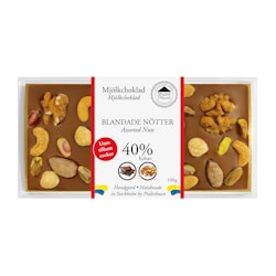 Pralinhuset - 40% Kakao - Blandade Nötter - Utan Tillsatt Socker