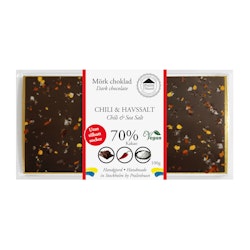 Pralinhuset - 70% Kakao - Chili & Havssalt - Utan Tillsatt Socker