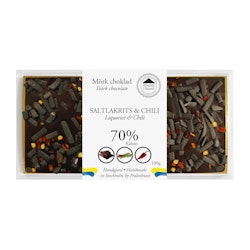 Pralinhuset - 70% Kakao - Saltlakrits & Chili