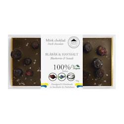 Pralinhuset - 100% Kakao - Blåbär & Havssalt