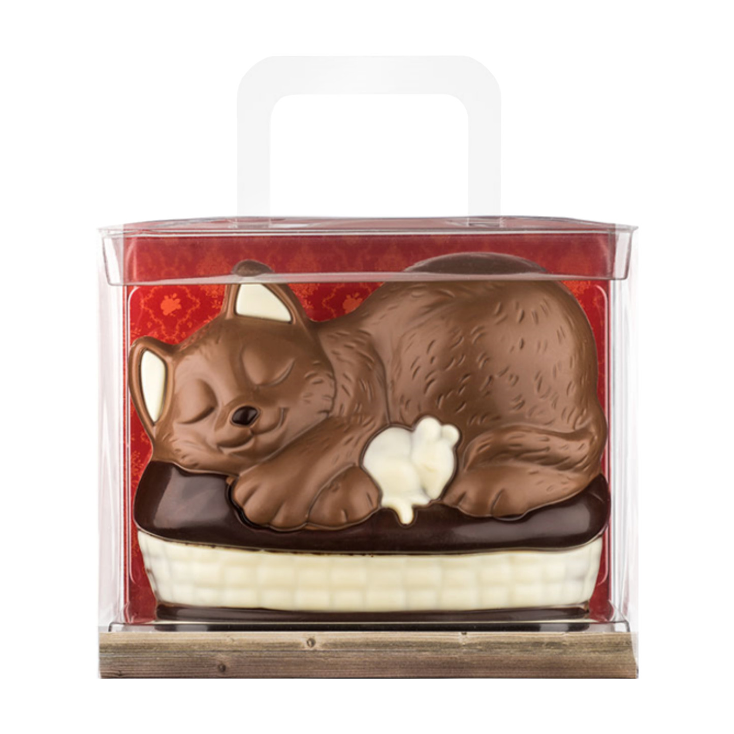 Chokladfigur - Katt i Korg - 225g