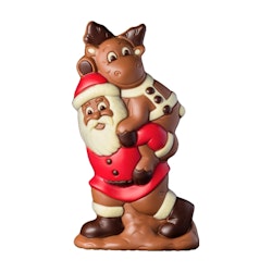 Chokladfigur - Santa carries Moose - 225g