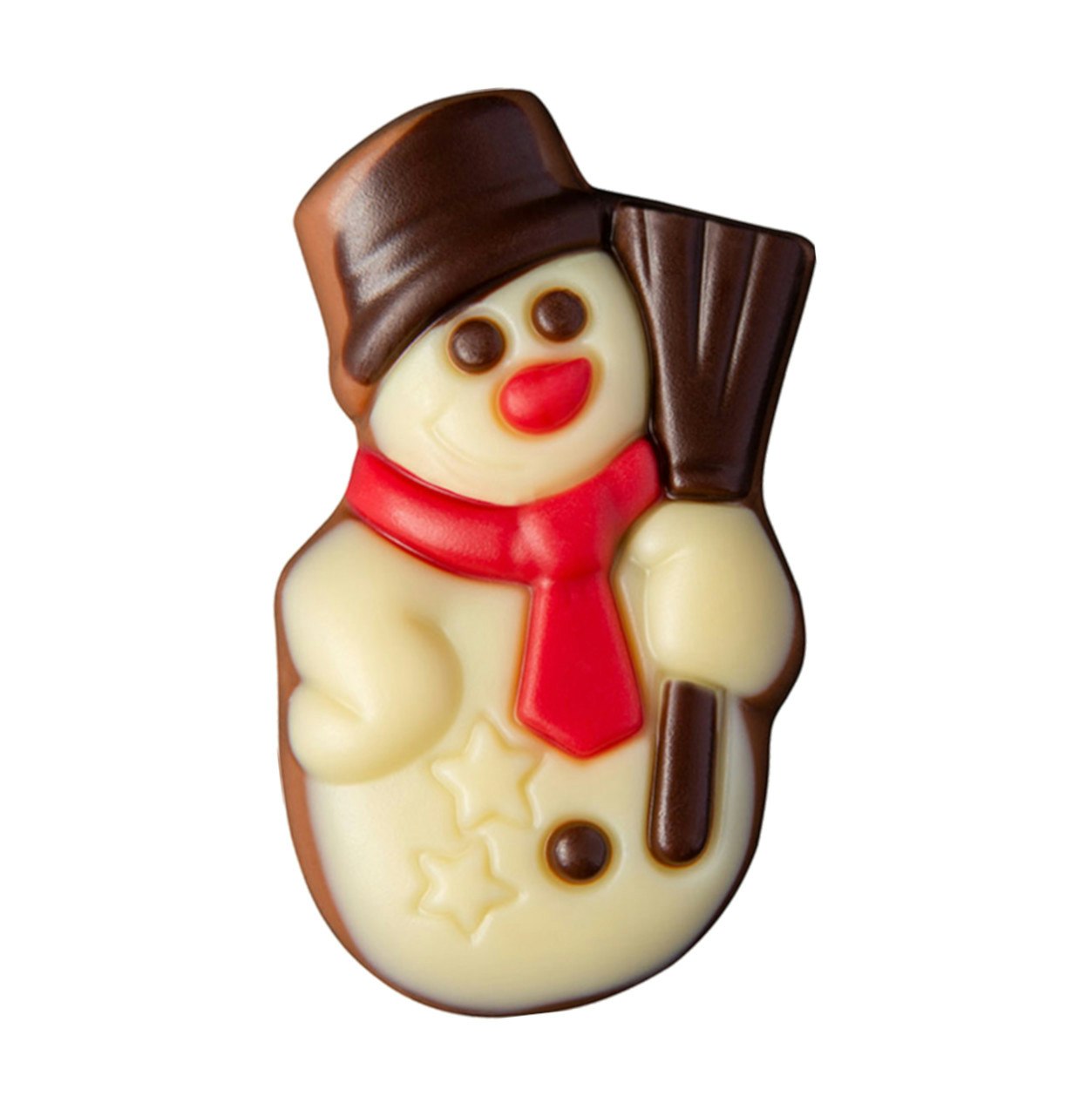 Julfigur - Mr Snowman - Mjölkchoklad & Vit Choklad