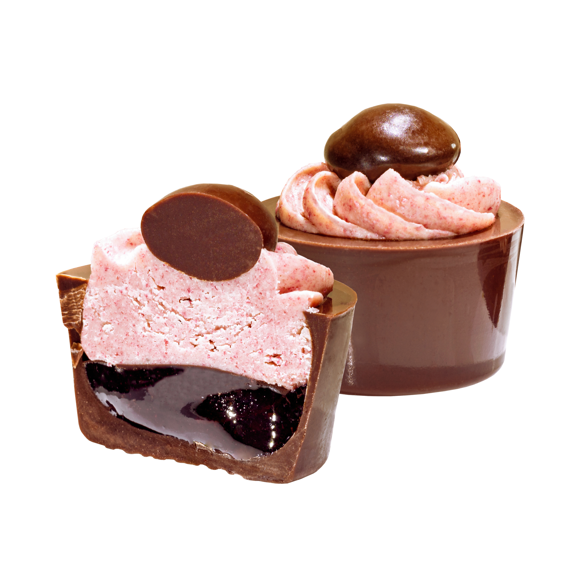Pralin & Tryffel - Cherry Cup Cake - Körsbär & Nougat