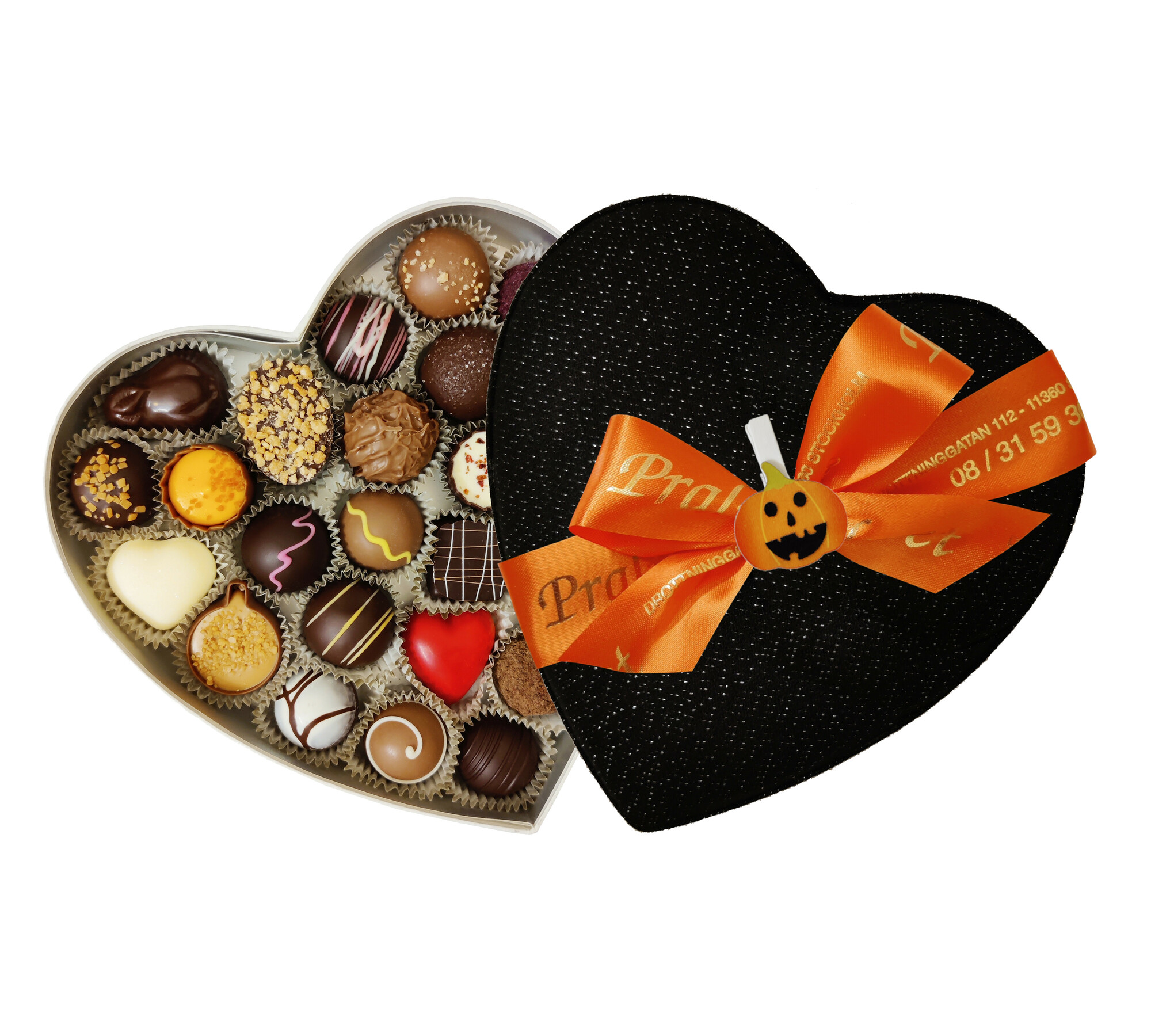 Pralinhuset - Halloween Ask - Black & White - 275g