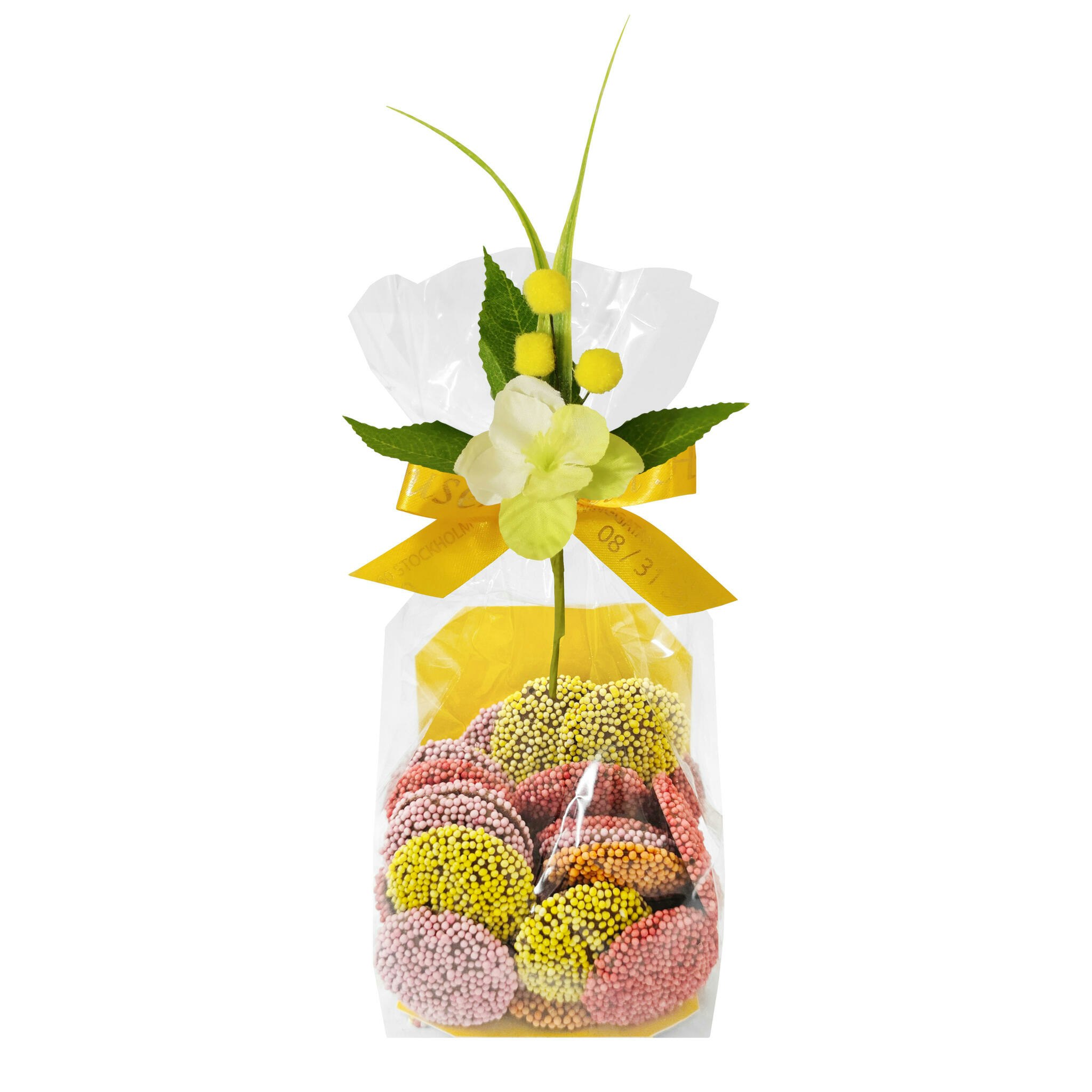 Påskpåse - Happy Dots - Mjölkchoklad & Strössel - 130 gram