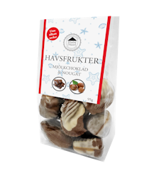 Pralinhuset - Havsfrukter - Mjölkchoklad & Nougat - Utan tillsatt socker - 95g