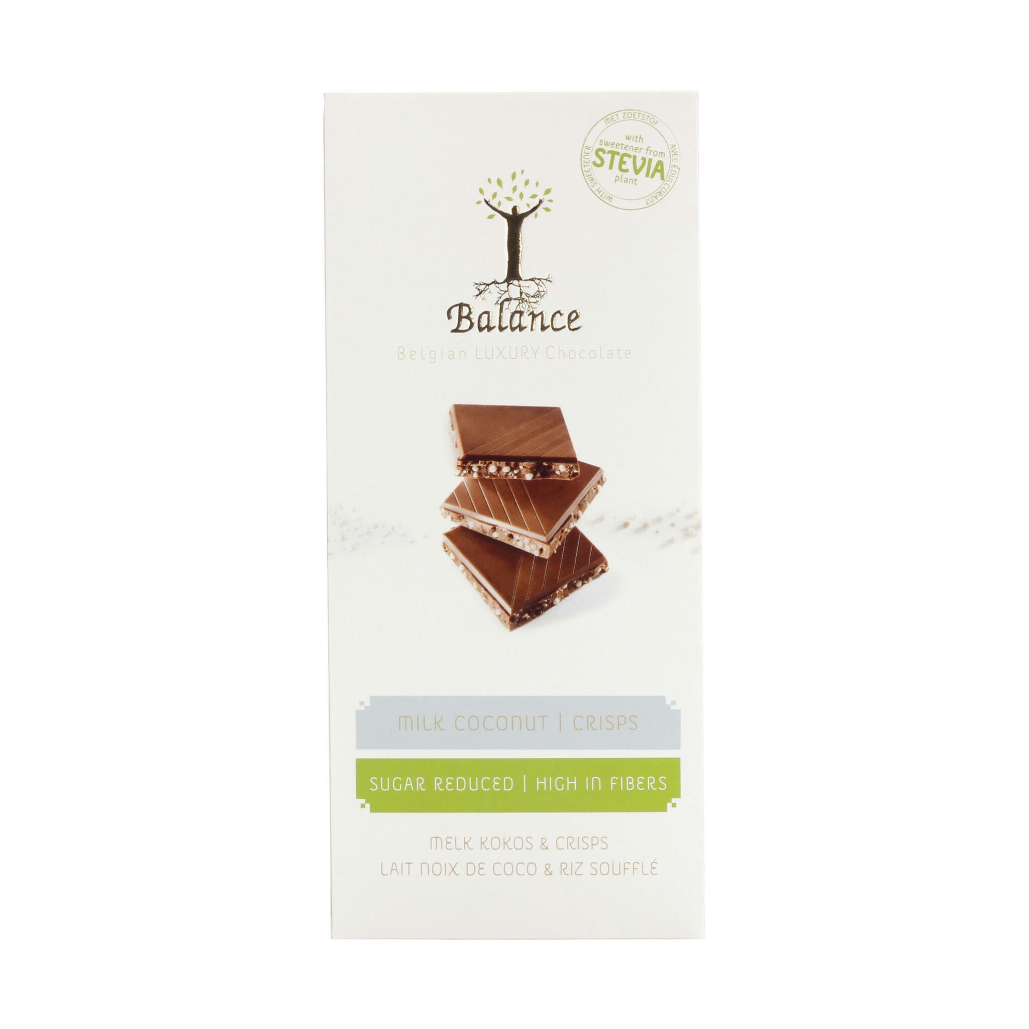 Chokladkaka - Kokoskrisp Ljus 85g - Utan Tillsatt Socker