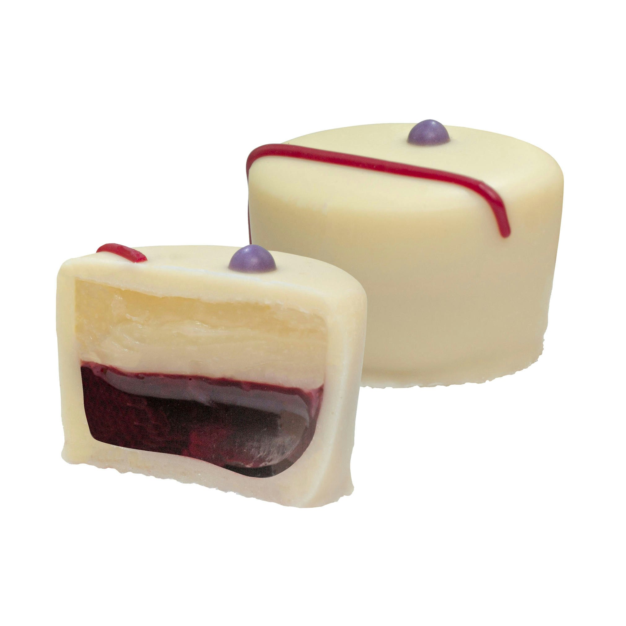 Pralin & Tryffel - Cassis - Lavendel & Vit Ganache