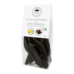 Pralinhuset - Syltade Citronskal Med Mörk Choklad - 100g