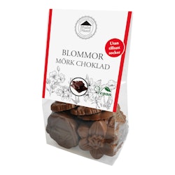 Pralinhuset - Chokladblommor Mörk - Utan tillsatt socker