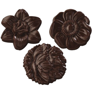 Pralinhuset - Chokladblommor Mörk - Utan tillsatt socker