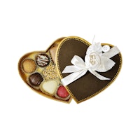 Pralinhuset - Sweetheart - Hjärtask Brun - 135g