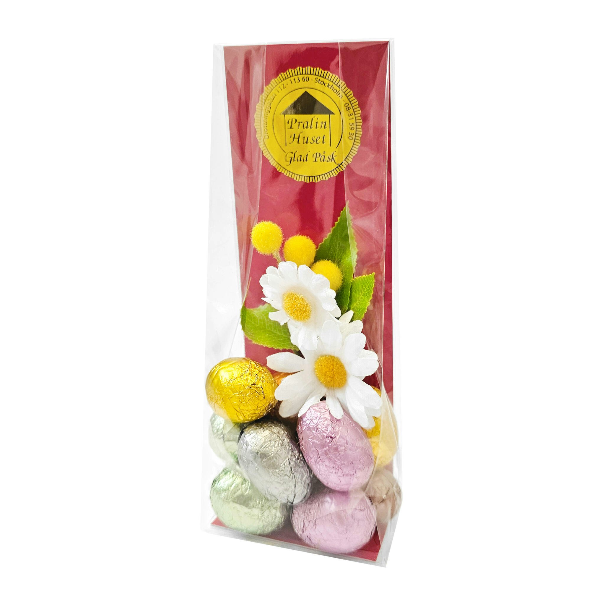 Påskpåse - Happy Little Eggs - Kaffe, Apelsin, Mandel & Vaniljnougat - 130 gram