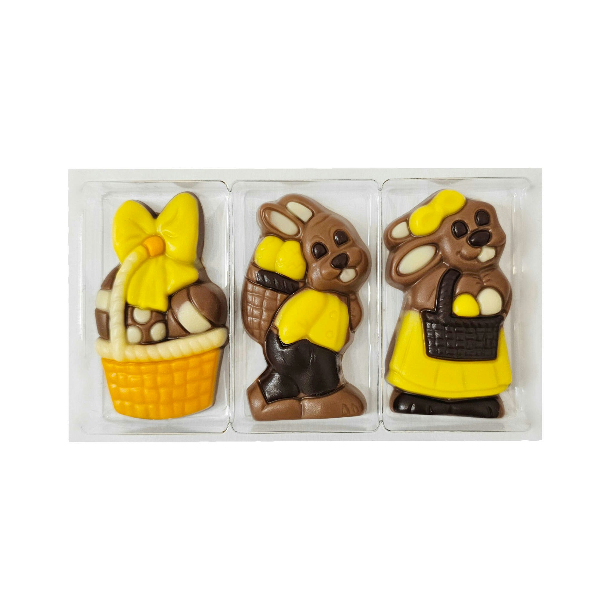 Pralinhuset - Påsktrio Korgvänner - 36 gram