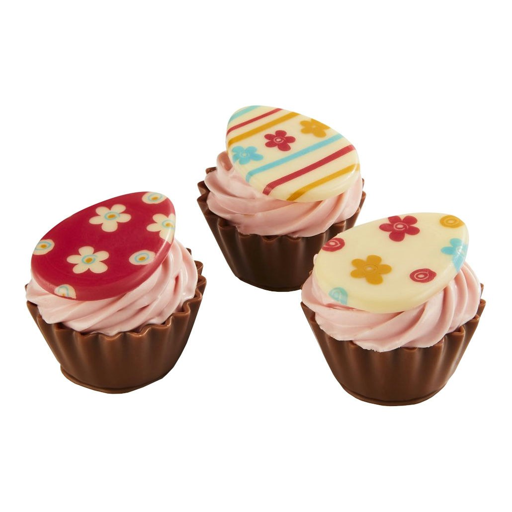 Pralin & Tryffel - Sweet Easter Cupcake - Jordgubbsfondant