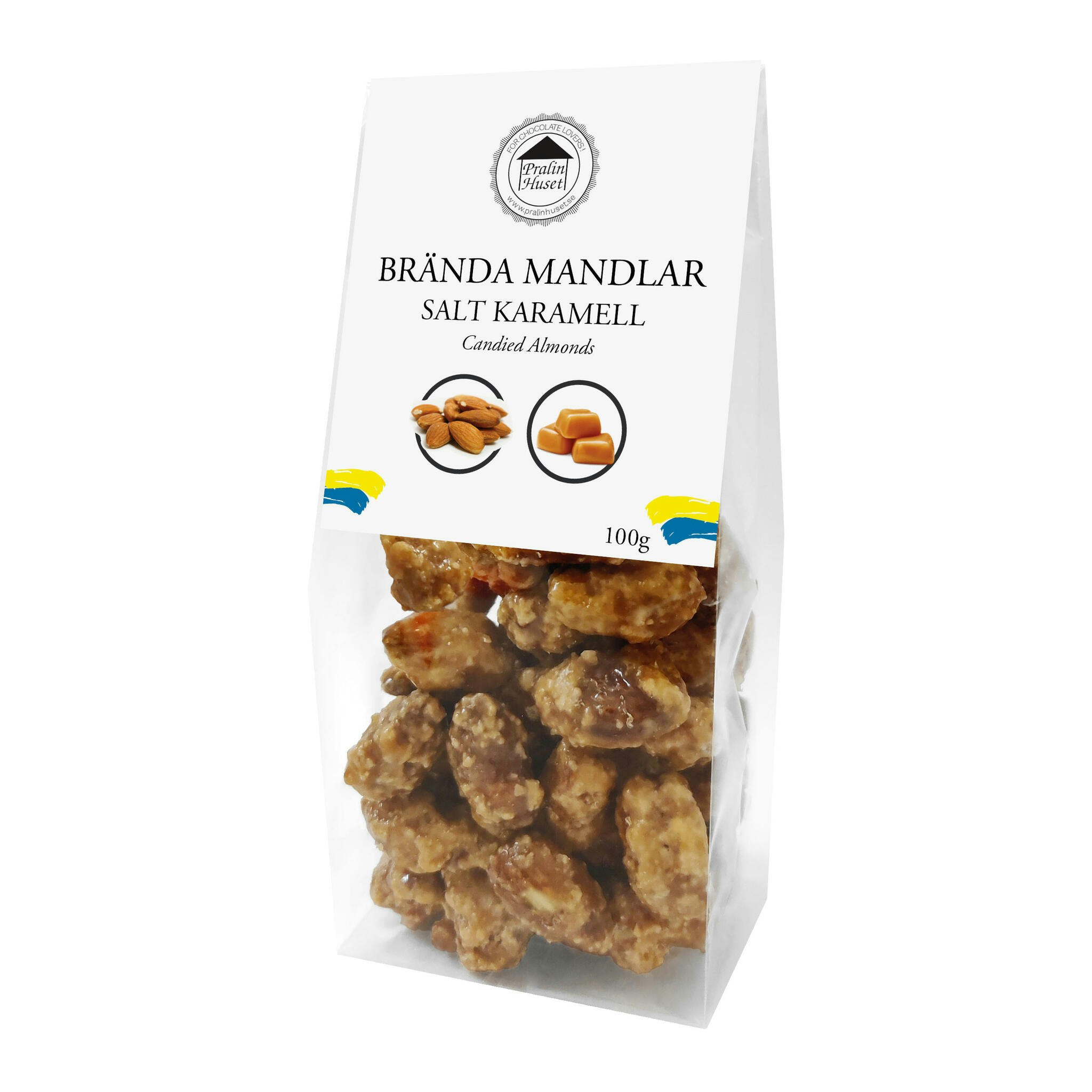 Pralinhuset - Brända Mandlar - Salt Karamell