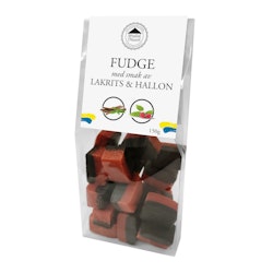 Pralinhuset - Fudge - Lakrits & Hallon